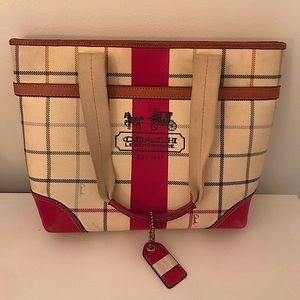 Coach Tattersall Heritage shoulder bag